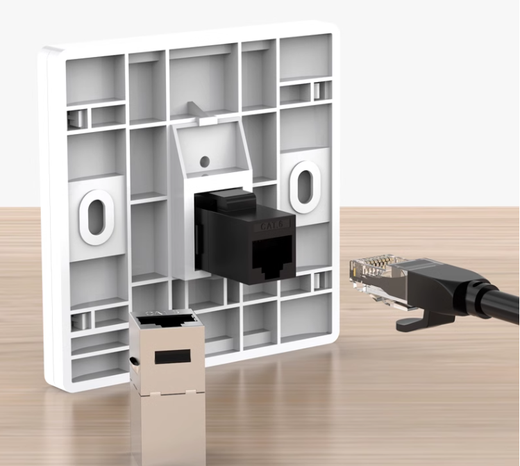 Nhân Wallplate RJ45 dùng cho patch panel CAT6, ACT-6U-88
