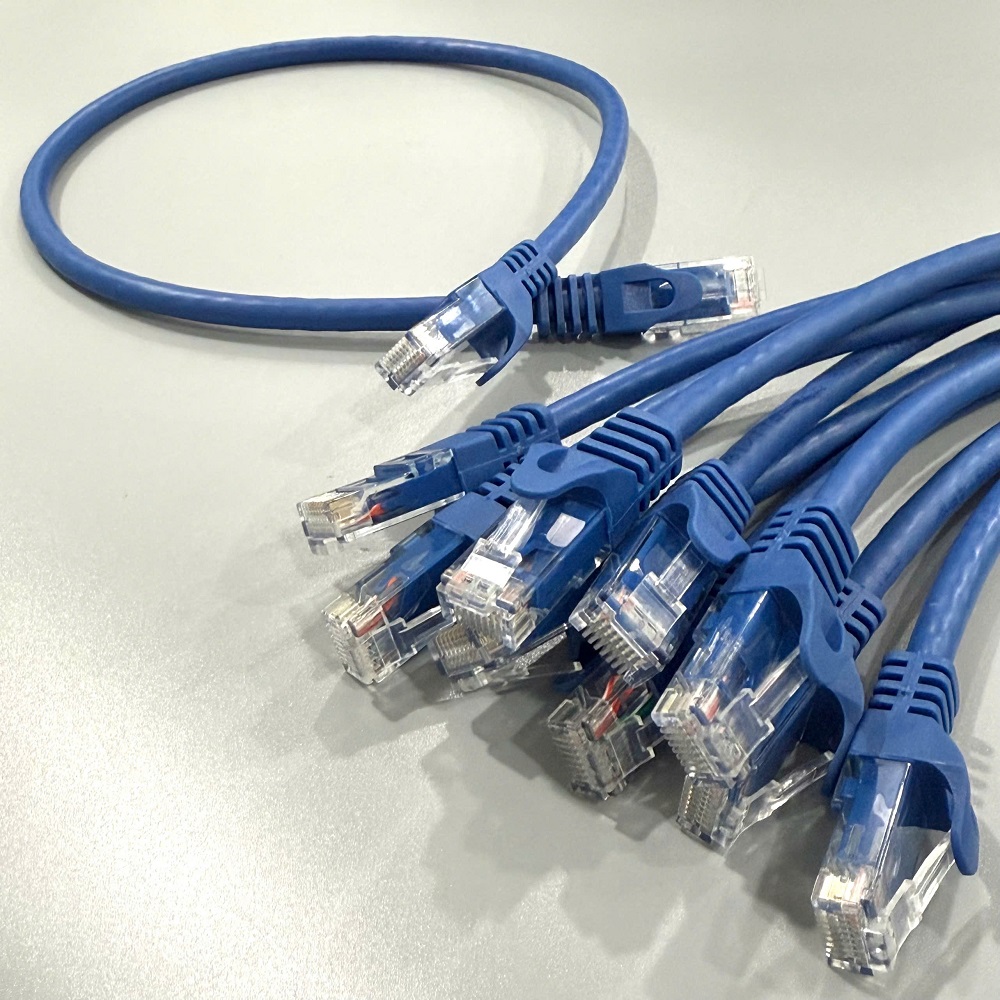 DÂY NHẢY PATCH CORD CAT6 UTP 0.5M lõi đồng 100% pass Fluke đầu đúc ACT-LAN-6005BLD