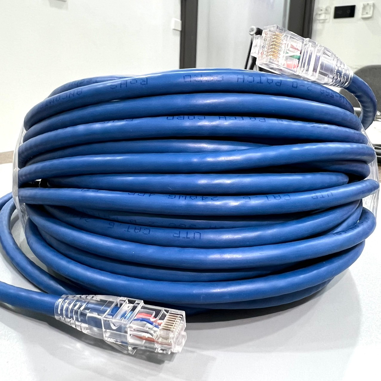 Dây nhảy patch cord 20m CAT6 - màu xanh: ACT-LAN-620BL ANCOMTECK