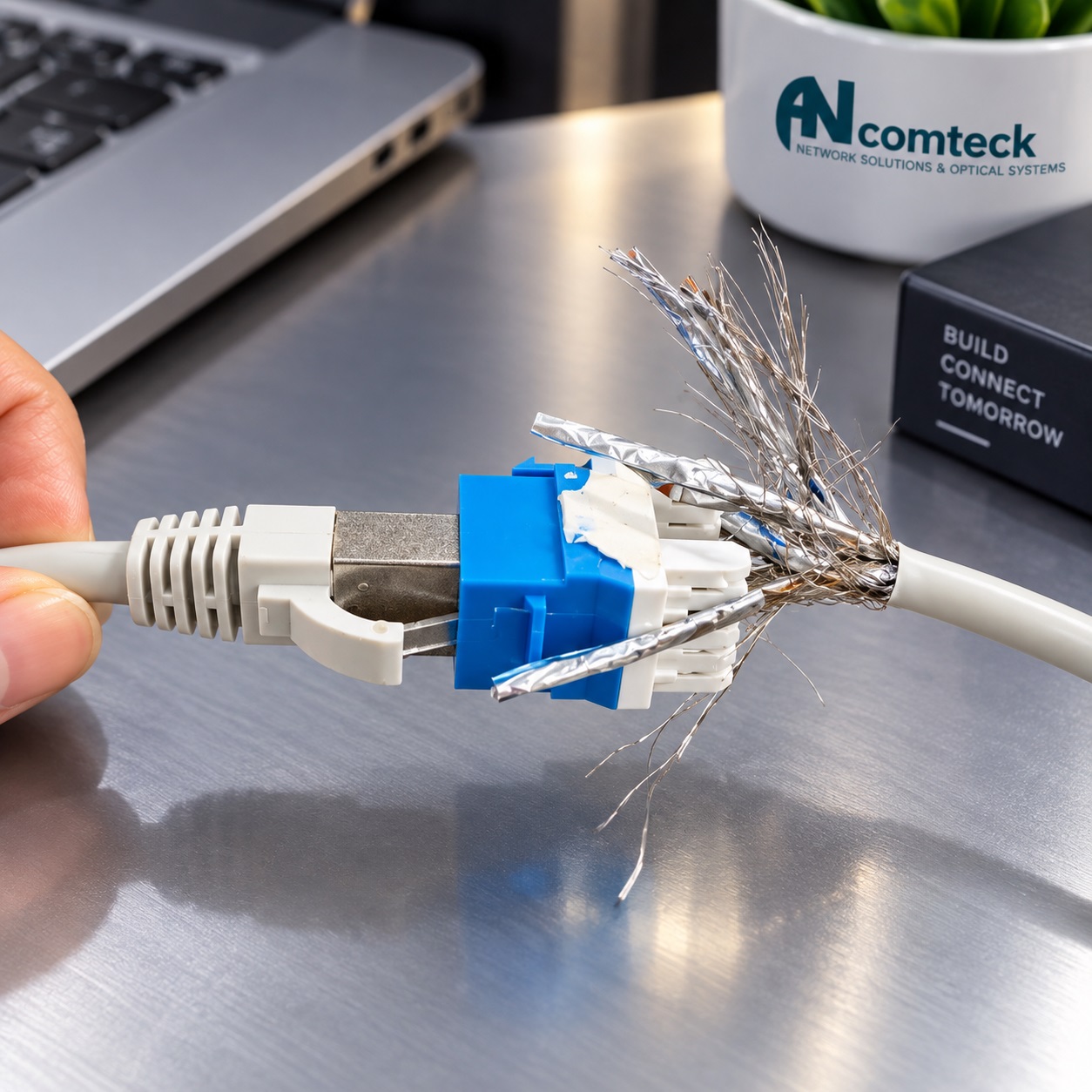 Annam phân phối Ổ cắm mạng RJ45 CAT6 UTP mã ACT-JK28-C6-US hãng Ancomteck, sẵn số lượng