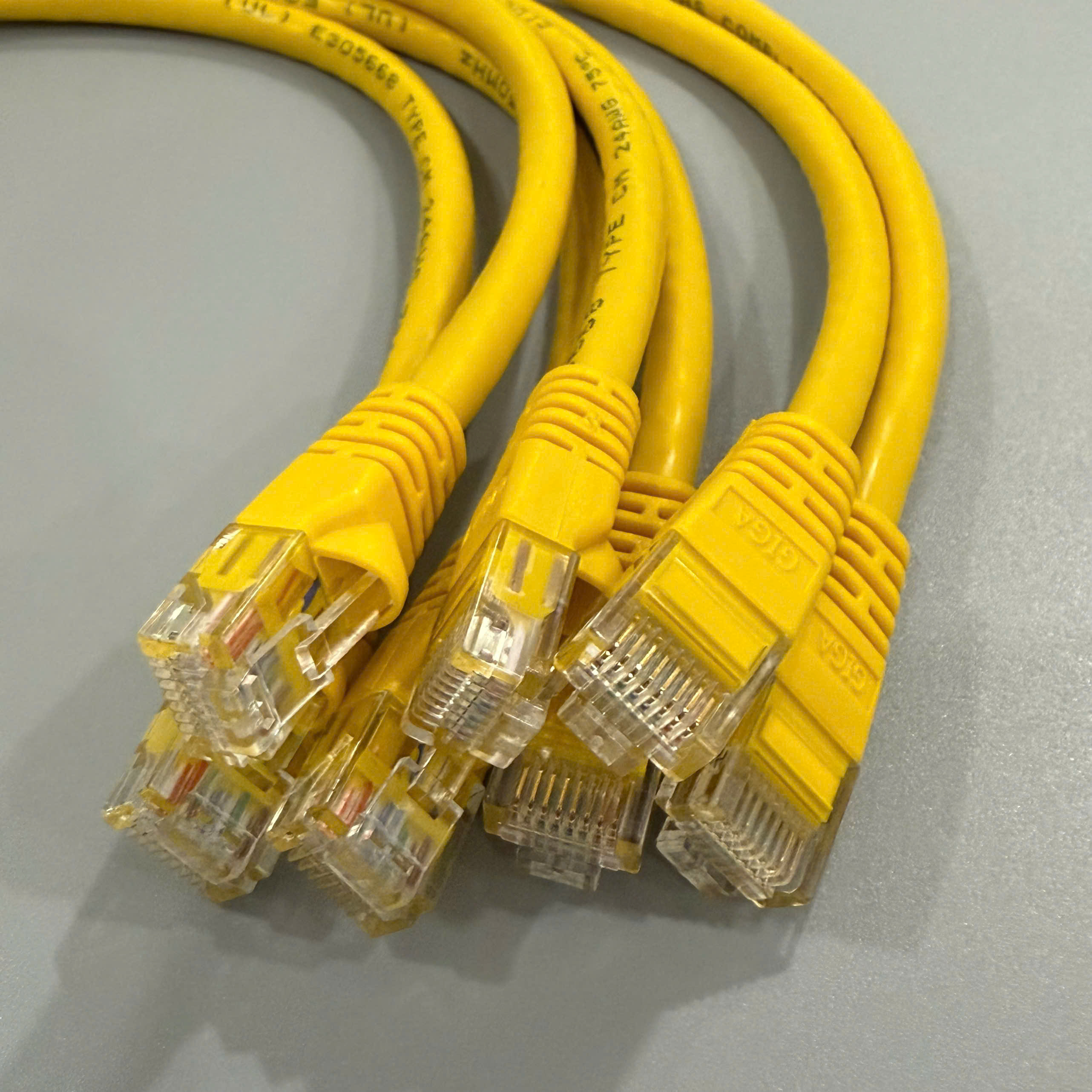 Dây nhảy patch cord 0.25m CAT6 màu vàng - lõi đồng 100%, pass Fluke: ACT-LAN6YL-25CM ANCOMTECK