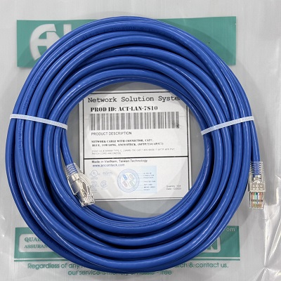 Dây nhảy PATCH CORD CAT7 SFTP, dài 10m, Hiệu Ancomteck ACT-LAN-7S10