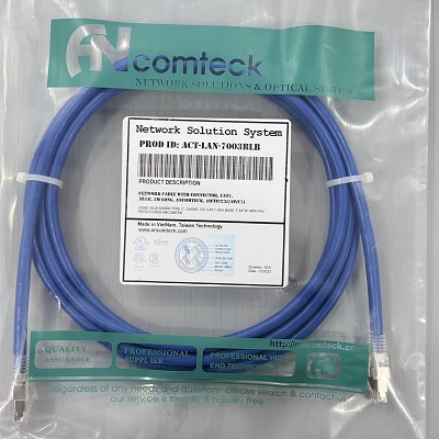 Dây nhảy PATCH CORD CAT7 SFTP, dài 3m, Hiệu Ancomteck- ACT-LAN-7003BLB