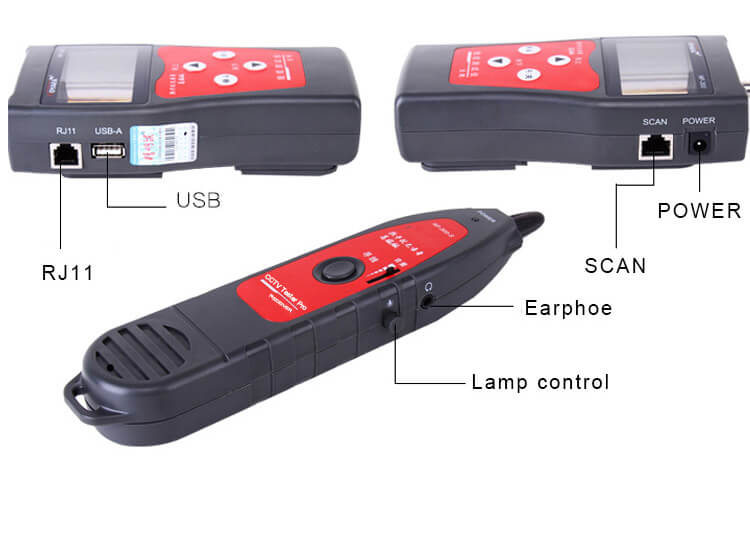 NF-300  Máy kiểm tra cáp LCD Noyafa NF-300 cho cáp đồng trục BNC, mạng, điện thoại, USB....