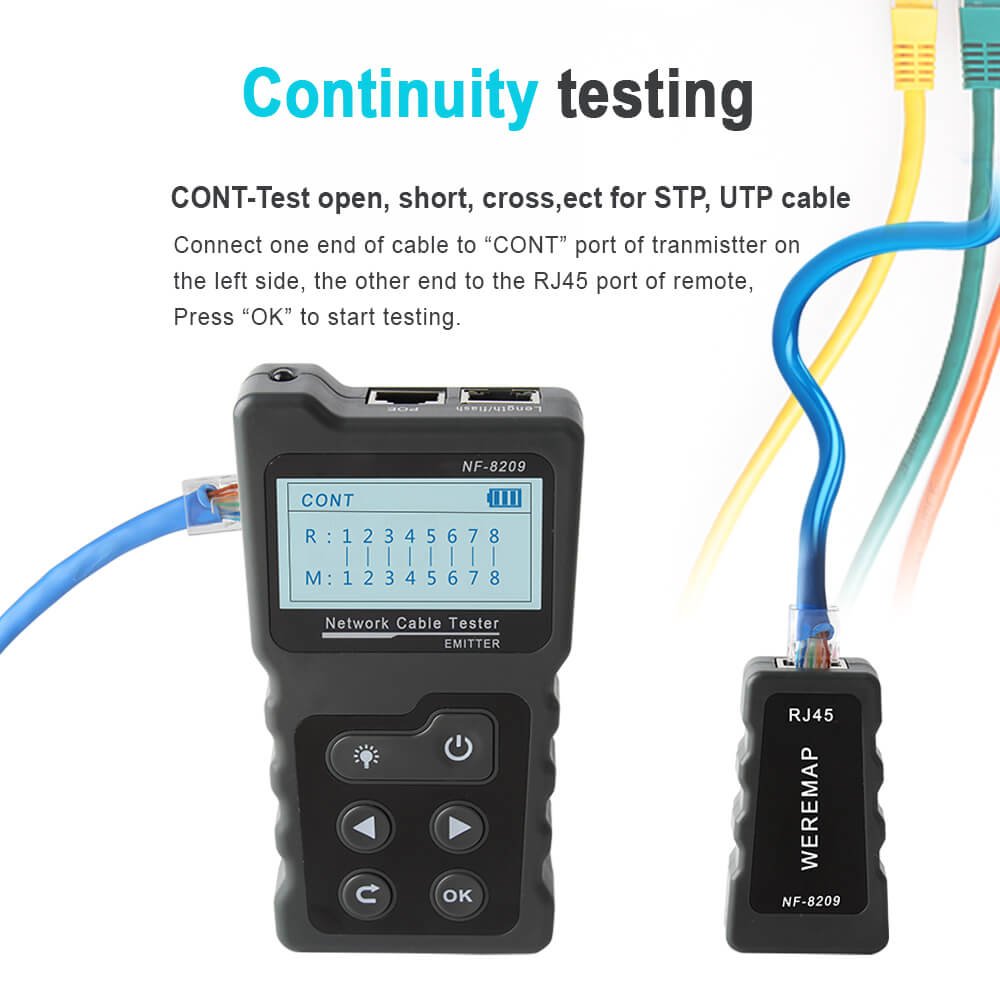 NF-8209 Máy test mạng, dò dây, test POE Noyafa