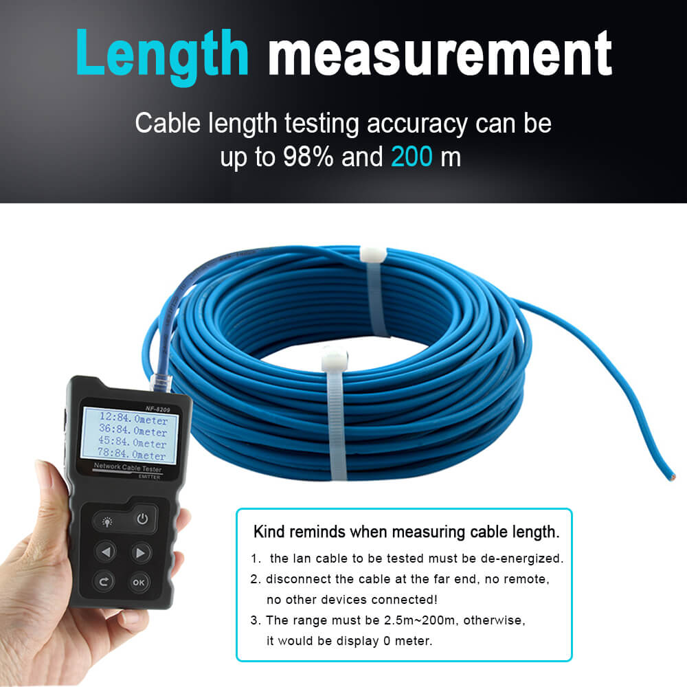 NF-8209 Máy test mạng, dò dây, test POE Noyafa