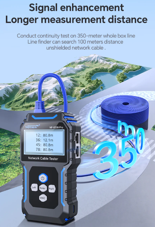NF-8209PR - Máy dò và kiểm tra cáp mạng chuyên nghiệp