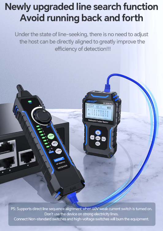 NF-8209PR - Máy dò và kiểm tra cáp mạng chuyên nghiệp