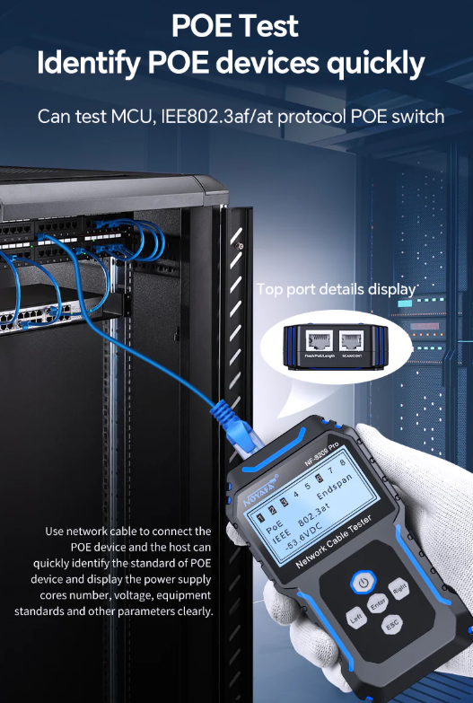 NF-8209PR - Máy dò và kiểm tra cáp mạng chuyên nghiệp