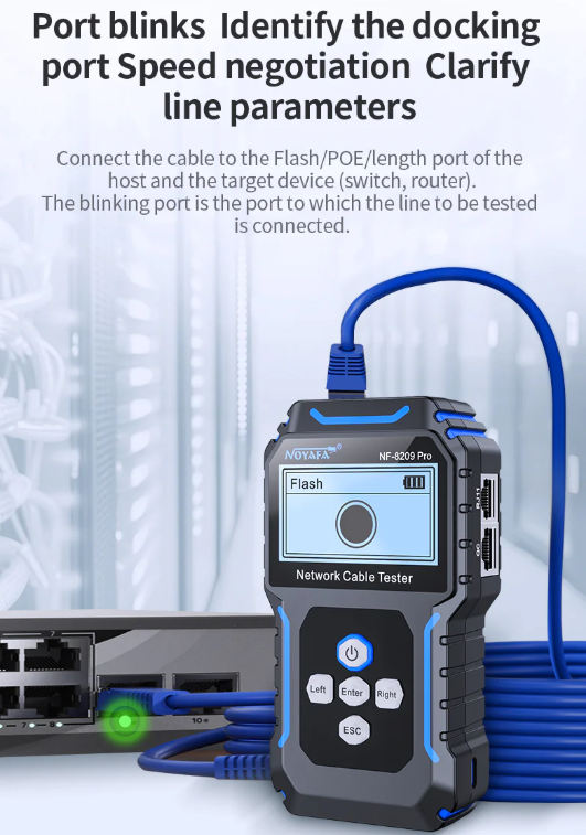 NF-8209PR - Máy dò và kiểm tra cáp mạng chuyên nghiệp