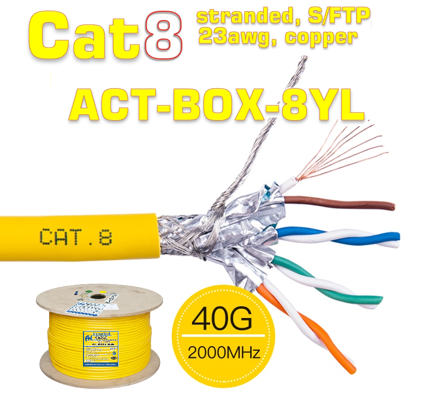 Cáp mạng CAT6A FTP-STP bọc bạc chống nhiễu ANCOMTECK