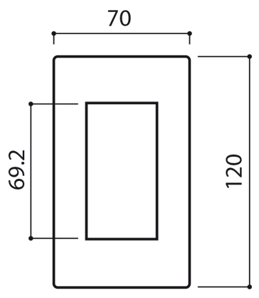 Mặt 3 cổng Ancomteck , mã ACT-FC3-RC1