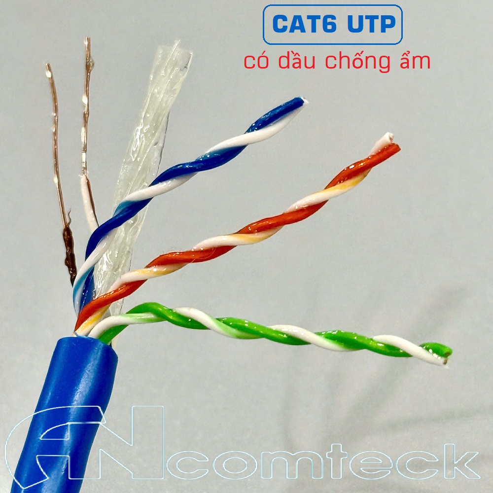 CÁP MẠNG UTP CAT6 ĐỒNG DẦU ANCOMTECK ACT-6LOML-305BL