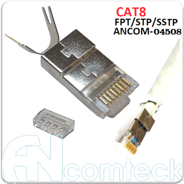 Đầu bấm mạng CAT8 chống nhiễu FTP, SFTP, SSTP ACT-F8S-P100
