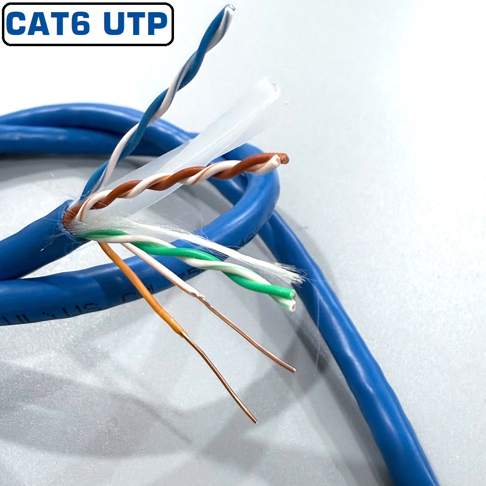 Dây cáp mạng Cat6 UTP lõi đồng nguyên chất chuẩn 24AWG chính hãng Ancomteck ACT-6LAN-305BL