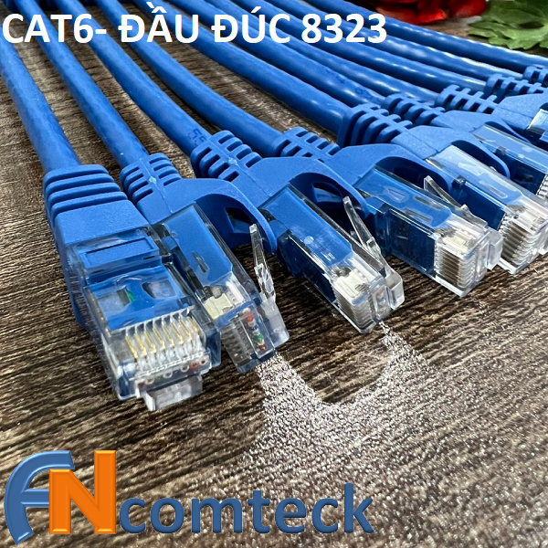 DÂY NHẢY PATCH CORD CAT6 UTP 0.2M lõi đồng 100%, dây đúc máy CAT6 UTP 0.2M ACT-LAN-6002BLB