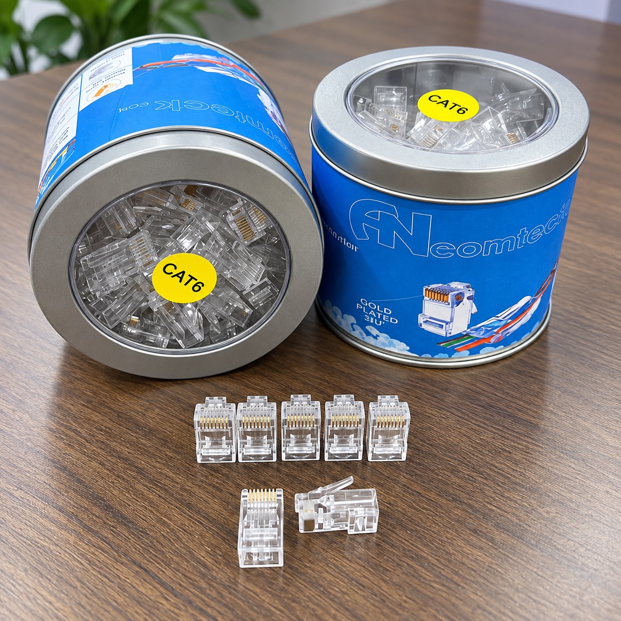 Hạt mạng Cat6 xuyên thấu ANCOMTECK AC-US6T-P100