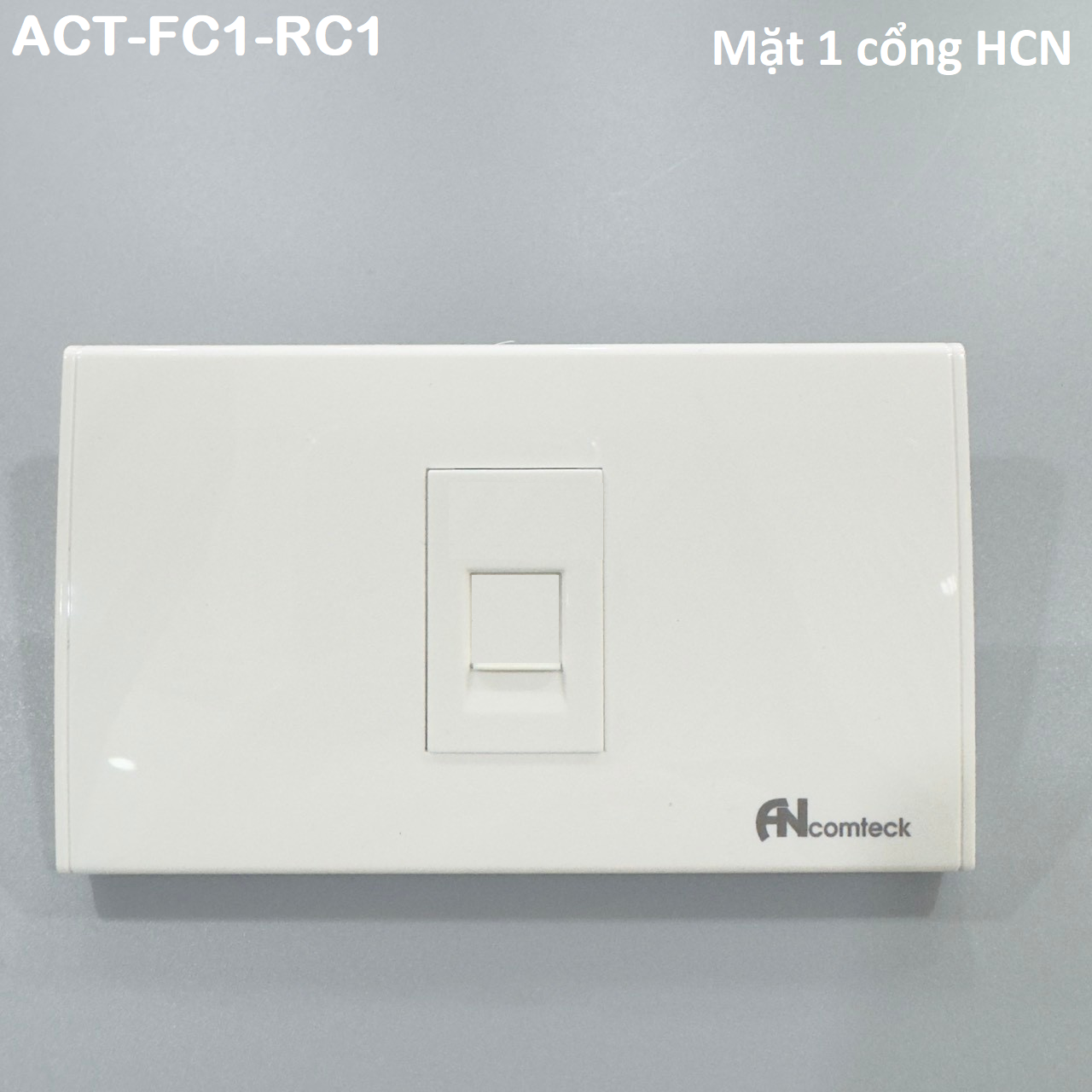 Mặt 1 cổng Ancomteck , mã ACT-FC1-RC1
