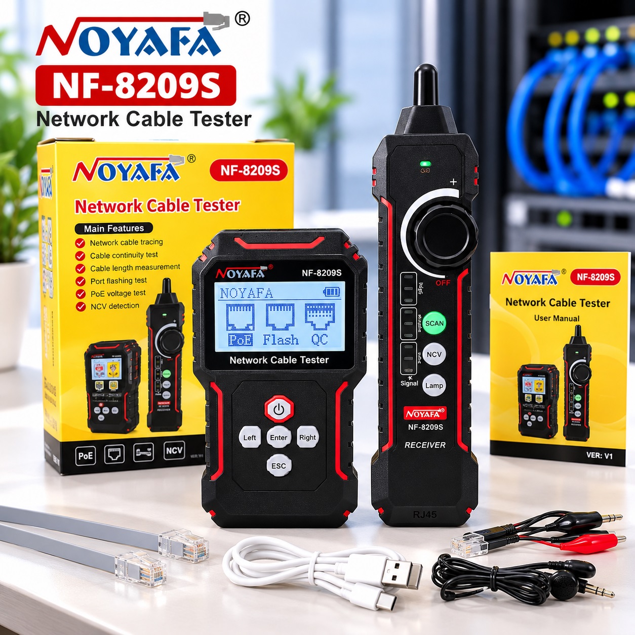 NF-8209S - Máy test kiểm tra cáp mạng NOYAFA