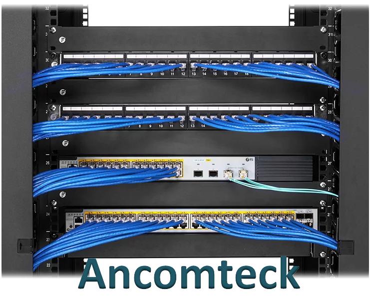 Dây nhảy patch cord CAT6 loại 1.5m ANCOMTECK - màu xanh: ACOM-C6BL005F
